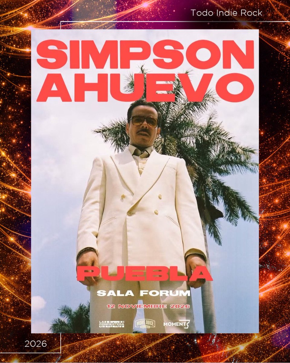 todoindierock's tweet photo. Este 12 de noviembre llega @simpsonahuevo a #Puebla y no te lo puedes perder 

🎫 Boletos ya a la venta 
📲 https://t.co/Z9FQ5JDYnV
👉🏼 @la_conciertera | @morejuicerec | @bachapromotora | @MONSERRAT_ALC | @sala_forum 

#CoberturaTIR https://t.co/tLp7OiJpUj