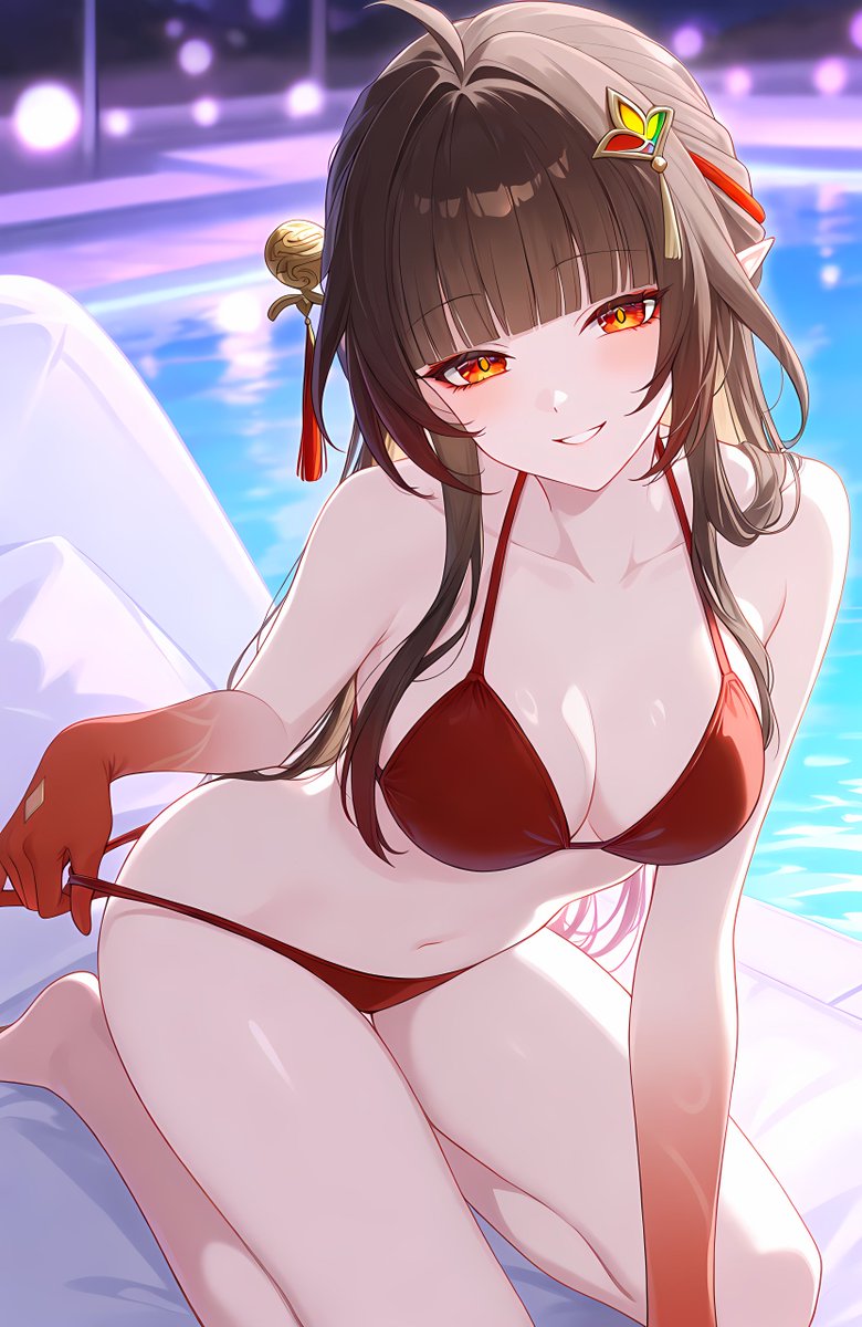 SorelaArt's tweet photo. 霊砂 / Lingsha 🌸
Honkai: Star Rail 崩壊:スターレイル
SFW illustration
More on my Patre✦n
#Lingsha #HonkaiStarRail #RedBikini #AnimeArt https://t.co/s4lhuUiPdu