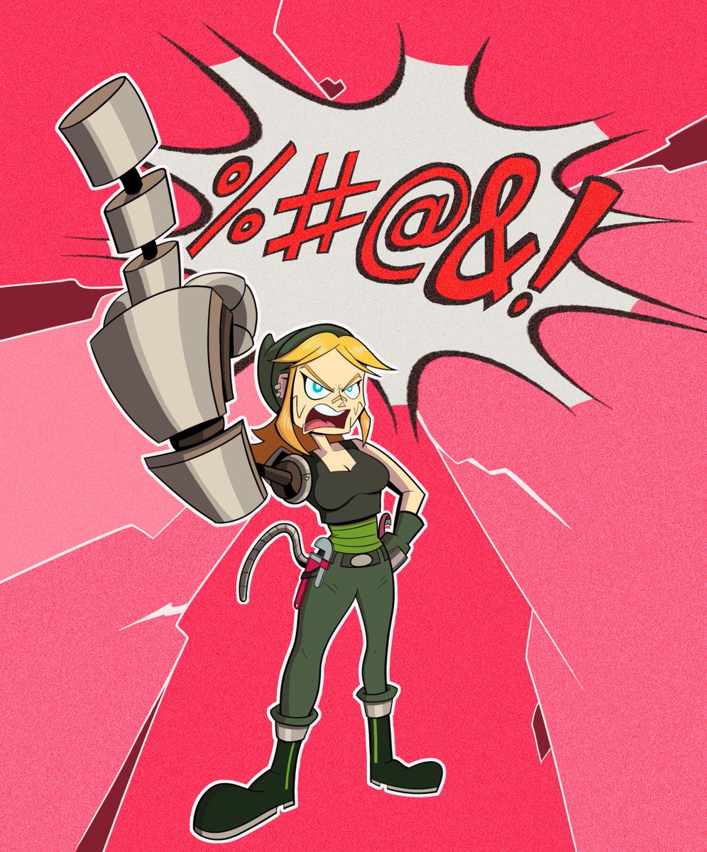 Art_of_Jon25's tweet photo. Watched the latest episode of Monkey Wrench recently, and decided to draw the new character! It's a shame not many people seem to talk about this show. https://t.co/xsfp1fzTWU