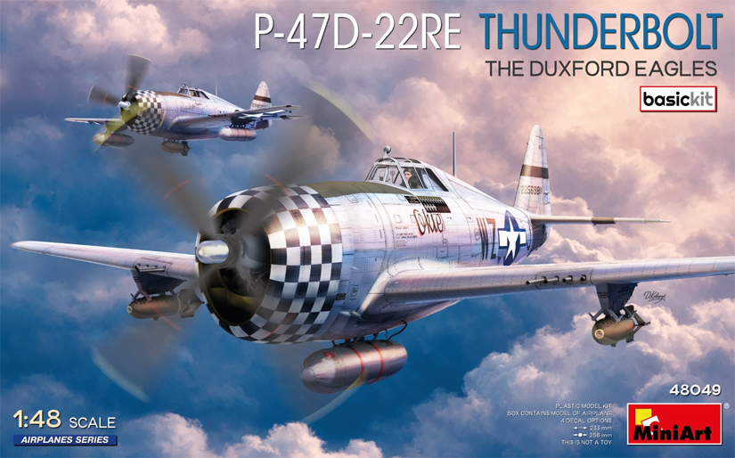 AeromediaLLC's tweet photo. MiniArt Releases New “Duxford Eagles” P-47D-22-RE Thunderbolt Basic Kit: https://t.co/p99MRbp40j https://t.co/2MrreL4i5P