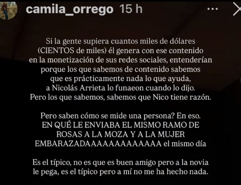 Bushito_'s tweet photo. Me parece chevere que Camilo cifuentes ayude y lo que sea, pero el fact que se tiró Camila Orrego 10/10 https://t.co/ZNB5BzeBkp