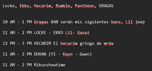 KisakexD's tweet photo. Usen estos bans con sabiduría... Luego me lo agradecen... 
(SOLO LAN) GM+ https://t.co/fuTXNxZZDZ