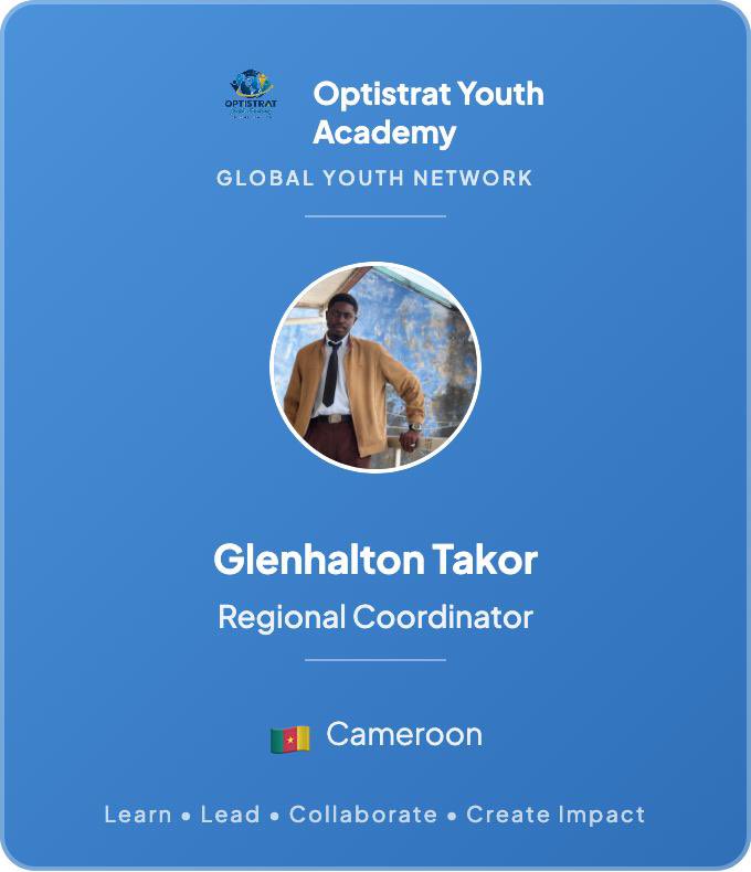 izzy_glen23's tweet photo. I have great news guys; I am honored to be named as a Regional Coordinator for Cameroon at #OYA. Now the real work starts 🫱🏾‍🫲🏿 https://t.co/0qnDacfTgN