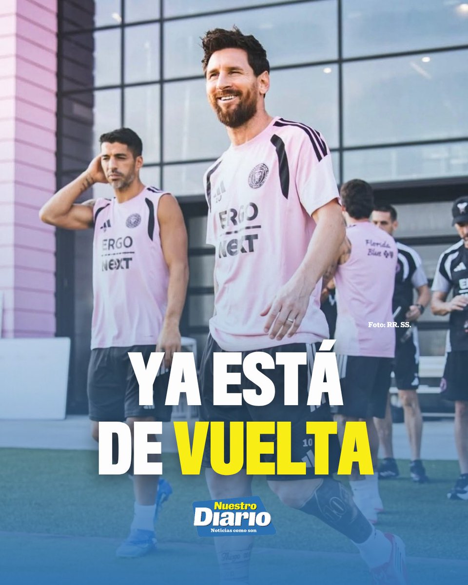 CON UNA SONRISA 😎👀🇦🇷 Lionel Messi se presentó este jueves al entreno del Inter Miami, después de haber disputado su partido de despedida con Argentina, p…