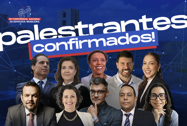 CFOAB's tweet photo. A #25CNAB começa a ganhar vozes, ideias e encontros. O futuro da advocacia reúne grandes nomes na 25ª Conferência Nacional da OAB. ⚖️

💎 Confira os palestrantes confirmados: https://t.co/1eeC1onsx0

🎟️ Inscrições abertas: https://t.co/imCfuYg3u0 https://t.co/WO6fNUoYa3
