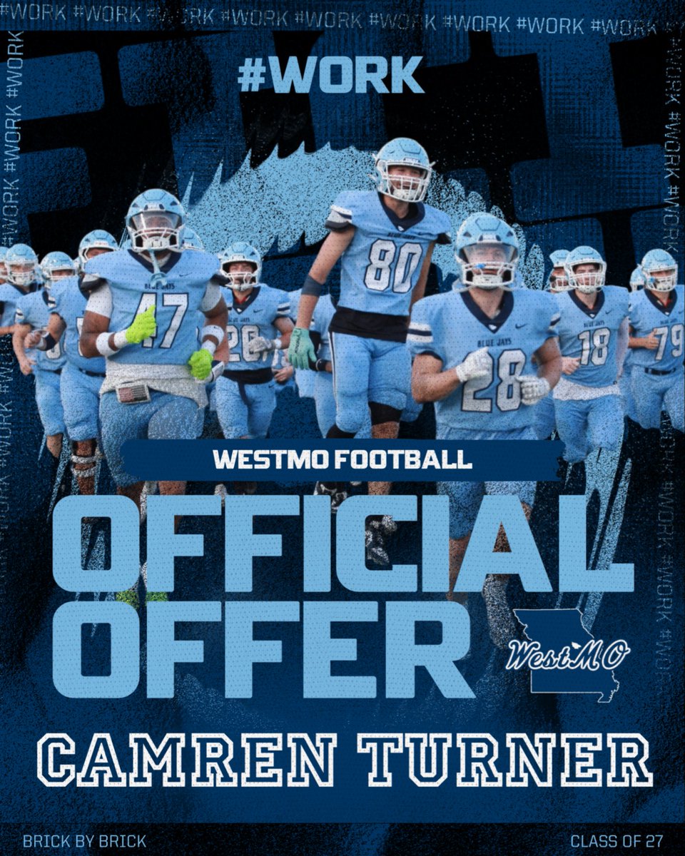 CamrenTurner6's tweet photo. After a great recruiting process with @Coach_M_Irvin I’m beyond blessed to receive an offer from Westminster #gobluejays 
@CoachSwihartOL @tony_woolfolk @jswihart56 @GSV_STL @JPRockMO @LippertScouting @CoachGerdine @AllenTrieu https://t.co/qV2SB0PEjF