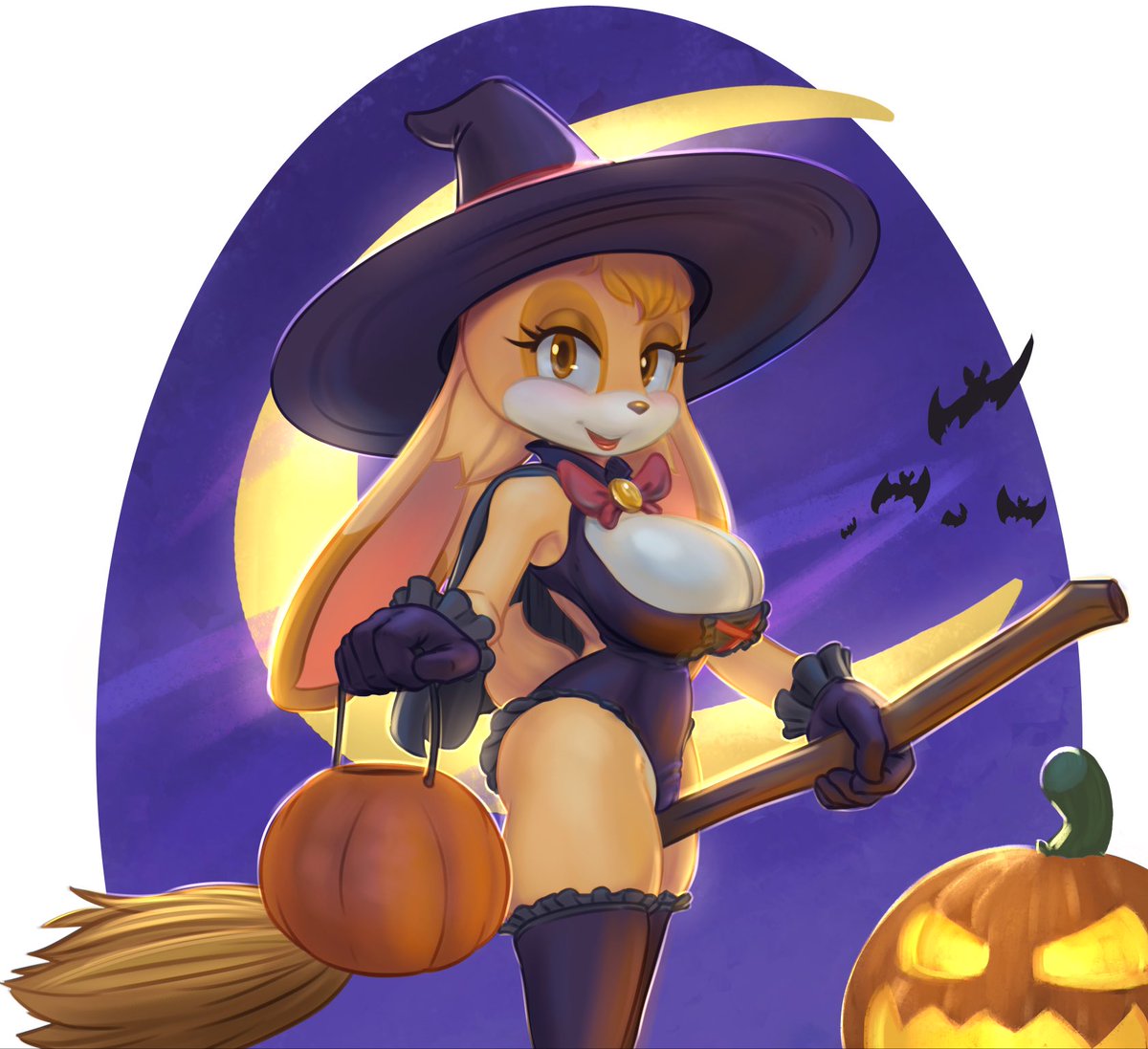 A_Vanilla_Lover's tweet photo. Are you bewitched~?

(Art by drxsmokey) https://t.co/pI6eJ3KASl