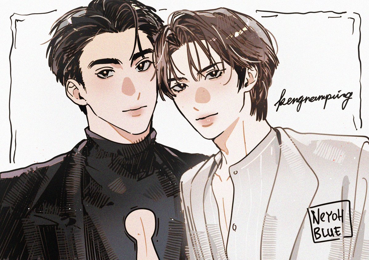 neyohblue's tweet photo. Finally could sit down and draw their looks 🩷✨️

#KengNamping 
#KengHarit #nampingster https://t.co/nmQF9vmX8c