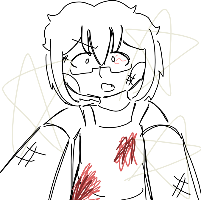 kenoalien's tweet photo. // Moments before.

// spoilered for poorly drawn blood https://t.co/en9mxg6OIB