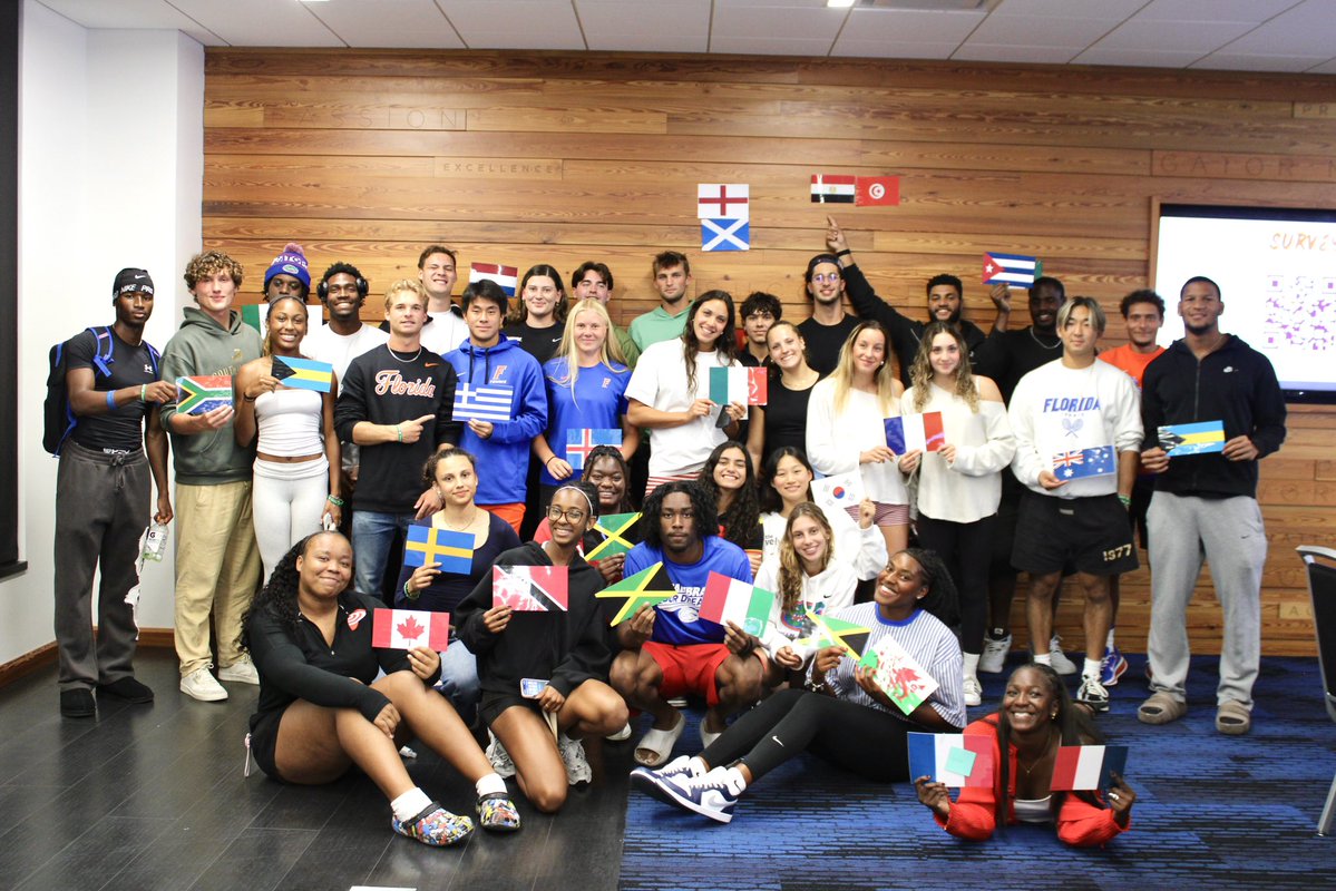 GatorsExp's tweet photo. International Night 2026 🌎🐊

A great night bringing our international student-athletes together! 💙 https://t.co/W74QmrMscO