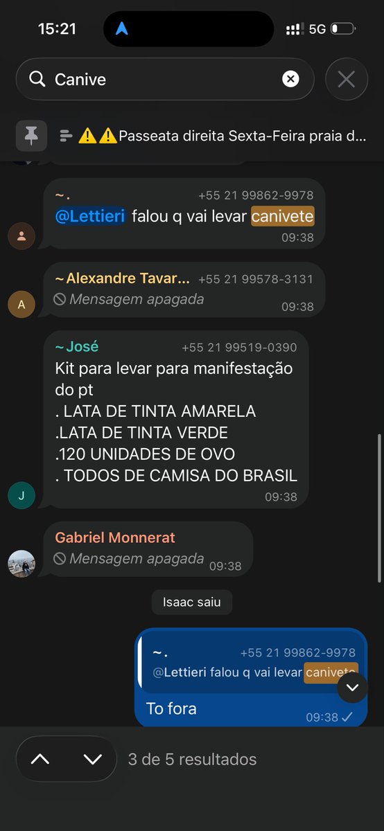 lettieri_gl's tweet photo. @manonspiercing @luisasonzabrs Boa noite..

Espero que veja meu esclarecimento mediante a essa fake news, pois eu repudiei qualquer tipo de agravante criminal dentro do grupo e expulsei aqueles marginais. Segue provas de que eu falei totalmente ao contrario disso: https://t.co/Cn6GefhNKu