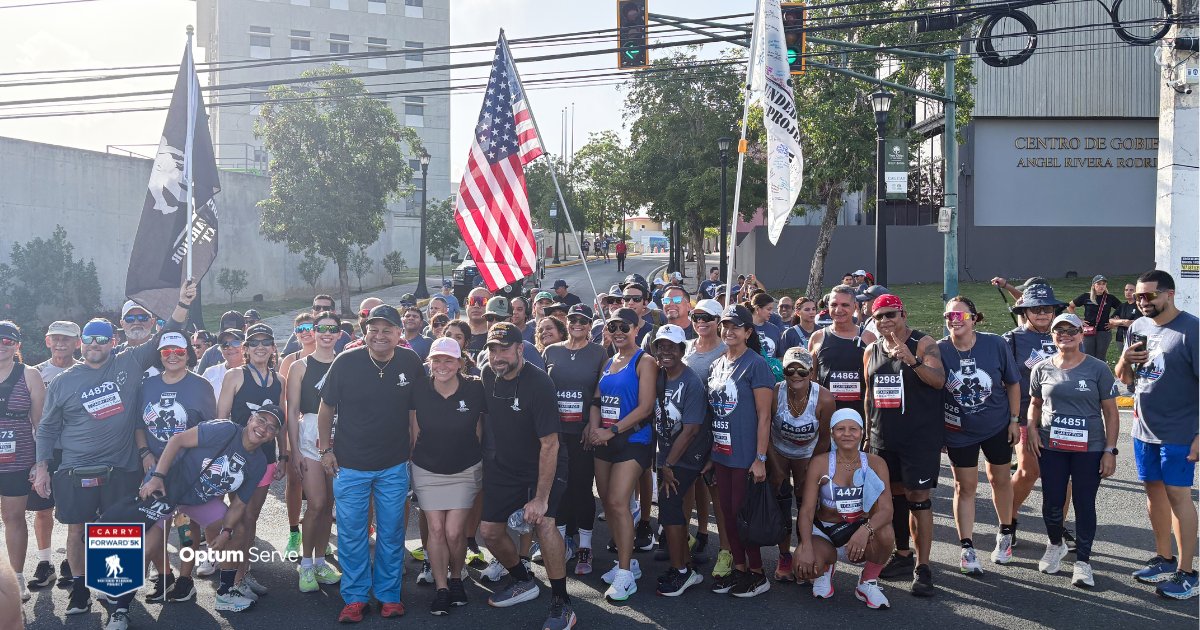 wwp's tweet photo. The power of community was on full display in Puerto Rico!

More than 100 participants took part in the first virtual Carry Forward 5K in San Juan, raising over $2,000 to support warriors and their families. Learn more about our virtual Carry Forward 5K option: https://t.co/Vjfn8e1oaS
