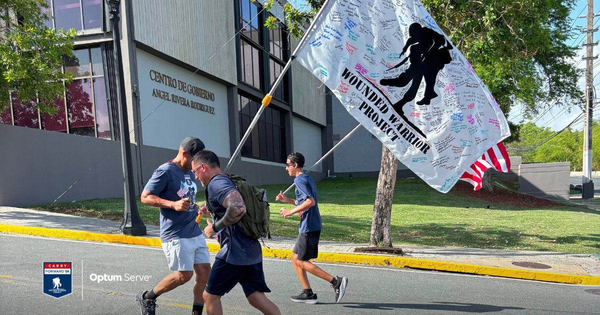wwp's tweet photo. The power of community was on full display in Puerto Rico!

More than 100 participants took part in the first virtual Carry Forward 5K in San Juan, raising over $2,000 to support warriors and their families. Learn more about our virtual Carry Forward 5K option: https://t.co/Vjfn8e1oaS