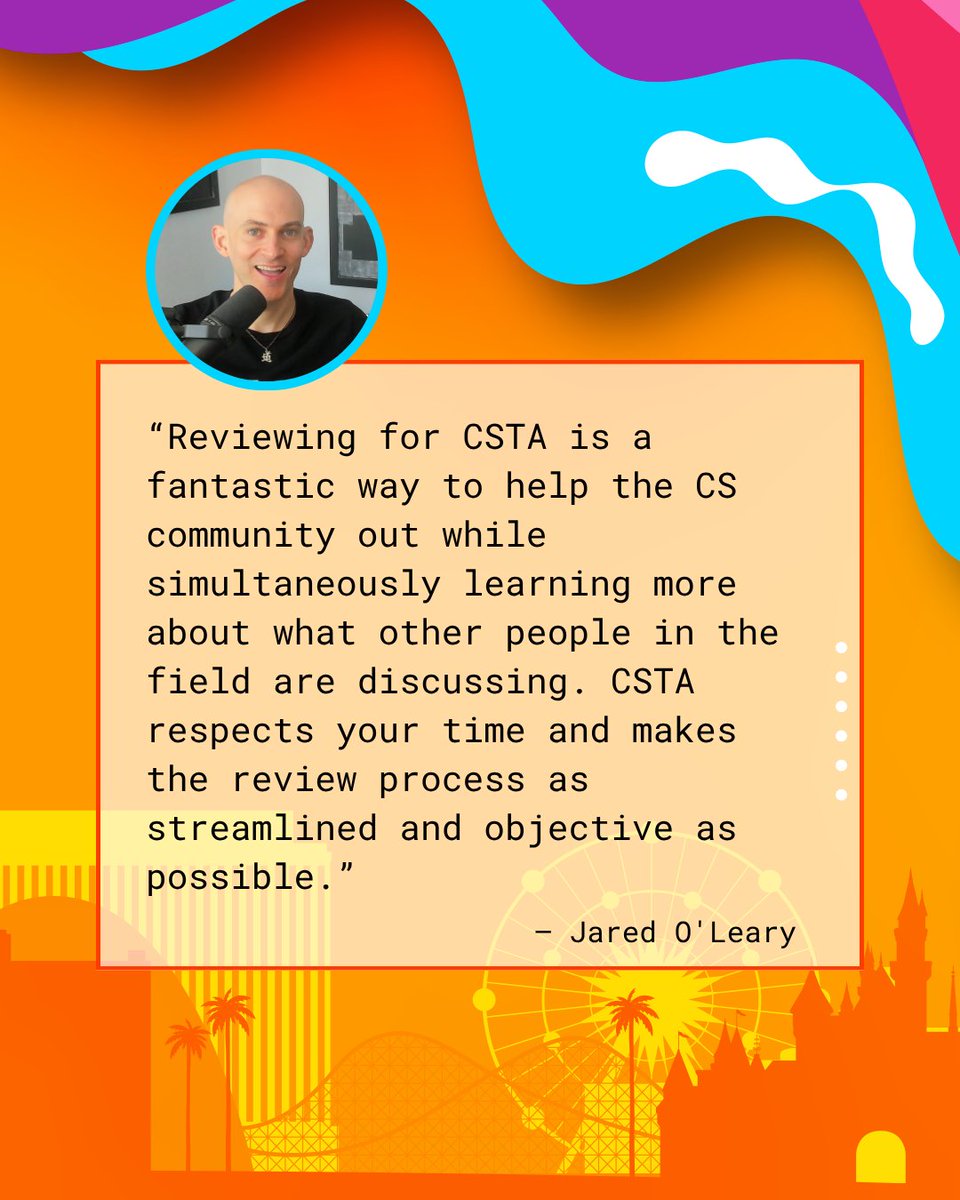 csteachersorg's tweet photo. At our annual conference, we owe the incredible variety of cutting-edge sessions to our dedicated reviewers. With so many great session proposals, we need reviewers to help us choose the best for #CSTA2027.

Help us build the conference you want to attend: https://t.co/9BdRSDQZg4 https://t.co/4B7zy770Cl