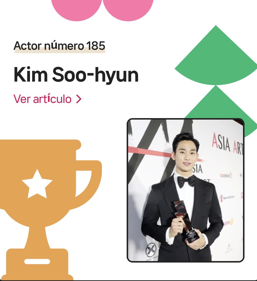 dgovis84's tweet photo. 🏆👑 ¡KIM SOO HYUN, NÚMERO 1 UNA SEMANA MÁS! 👑🏆

💜 ¡Nuestro rey sigue reinando en StarNews! 💜

Una semana más, Kim Soo Hyun conquista el primer puesto en la clasificación semanal de estrellas, categoría Actor Masculino, correspondiente a la votación n.º 185 de StarNews. 🌟

🏆 RESULTADOS OFICIALES — RONDA 185

🥇 Kim Soo Hyun — 31.887 ⭐

🥈 Lee Jun Ho — 21.427 ⭐

🥉 Byun Woo Seok — 7.527 ⭐

📅 Periodo de votación: Del 1 al 8 de octubre de 2026.

❤️ Semana tras semana, el cariño, la constancia y la fidelidad de sus seguidores siguen dejando huella.

Detrás de cada voto hay una persona que cree en él, que admira su talento y que continúa acompañándolo con el mismo entusiasmo.

👏 ¡Enhorabuena, Soo Hyun! Y gracias a todas las Hyunnies que siguen haciendo posible cada victoria!

Porque nuestro apoyo no se detiene. ¡Seguimos juntos, una semana más! 💪🏻💜

WE STAND WITH KIM SOO HYUN ❤️

#KimSooHyun #김수현 #StarNews #StarRanking #KimSooHyunNumber1 #WeStandWithKimSooHyun
