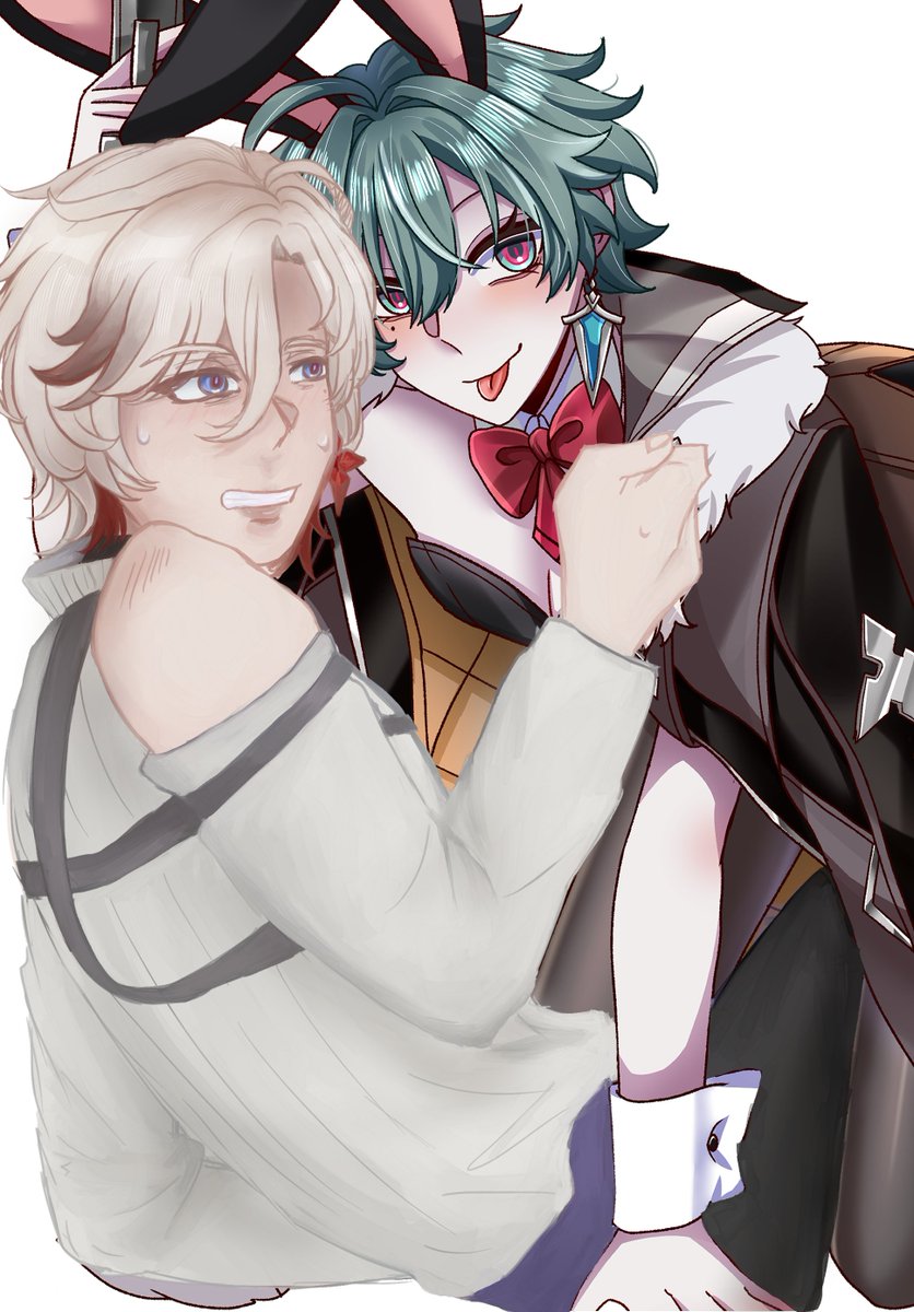 dailyilluhens's tweet photo. ILLUHEN ART COLLAB WITH @IKissZani 💛💙the illuhens.... they get a little silly
illuga by me &amp; lohen by hika https://t.co/lidYb6TxGo