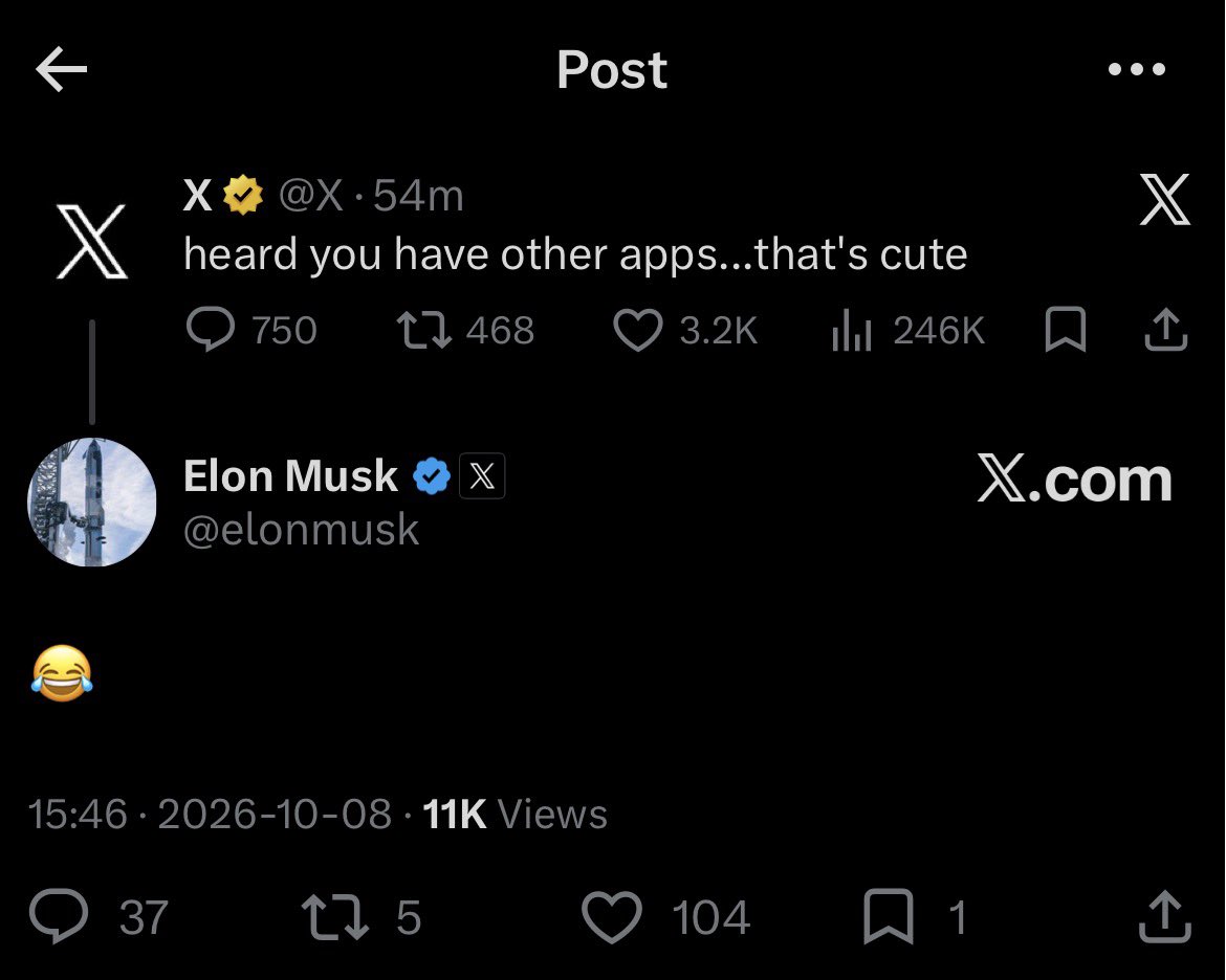 EntangledMatter's tweet photo. Just delete everything else.. use 𝕏 the #EverythingApp 😎🥳 https://t.co/VQRlUS9Eko