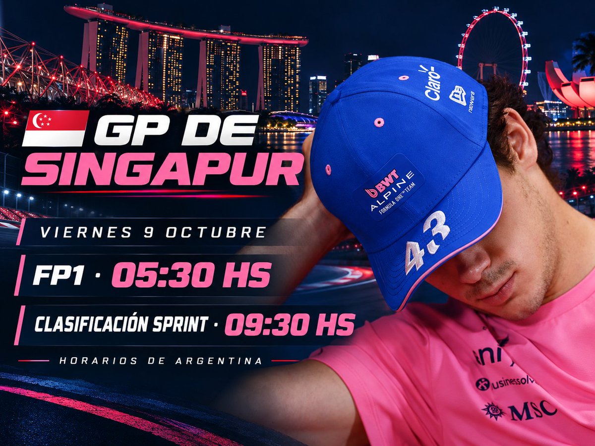 F1colapinto43's tweet photo. Mañana toca madrugar...Arrancamos con la FP1 bien temprano https://t.co/F3Qm2ScuBI