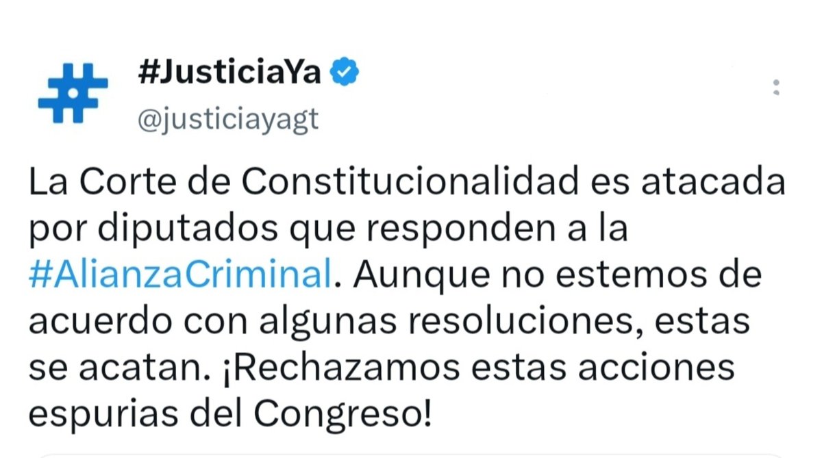 vozdeltuit's tweet photo. El grupo de choque @justiciayagt opinaba así cuando las resoluciones de la @CC_Guatemala eran favorables para sus amigos.
Esta gente fue la que jugó con la ilusión de la gente, en las convocatorias a La Plaza. Era el poder por el poder. No el país. https://t.co/RSziy1QwUr