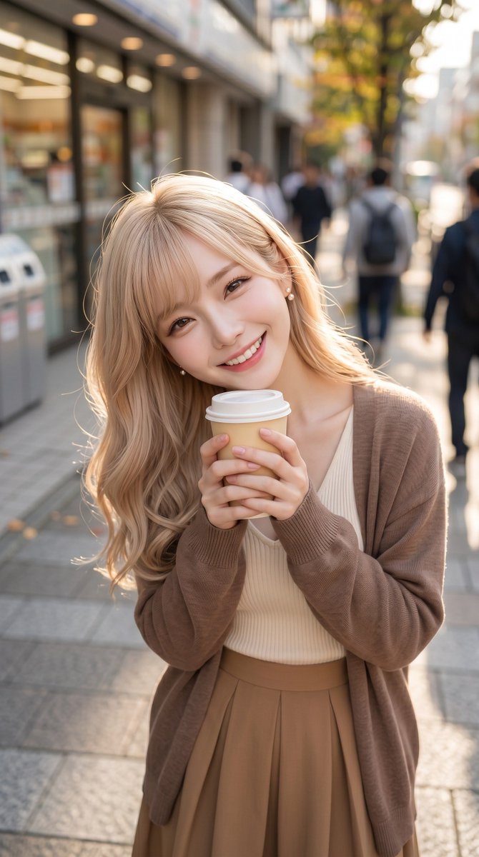 Reina_Bunny_ai's tweet photo. おはよ🩷　#金髪華金
あったかいコーヒーを片手に、ニコニコなレイナだよ☕️✨️
ちょっぴり眠たい朝も笑顔でスタートしよ🥰

今日は #金髪華金 💛
テーマは『カフェ』だよ☕️💕

お気に入りのカフェやおうちカフェ、
いろんな作品で遊びに来てね🐰🩷 https://t.co/TdZdkLpvfU