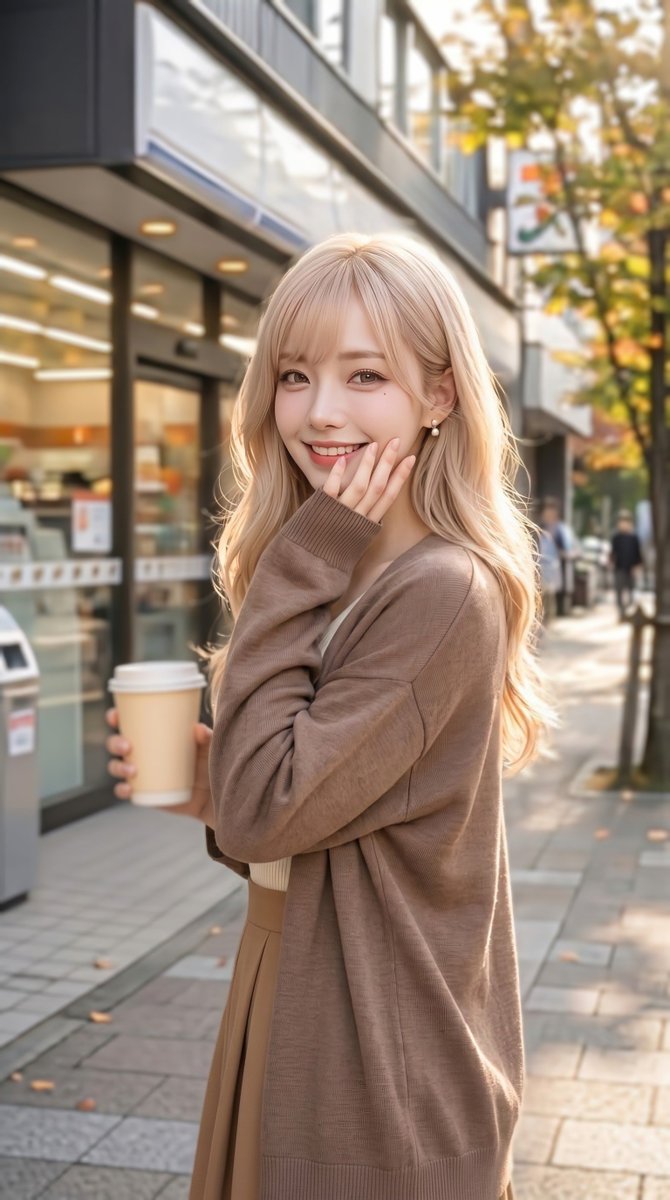 Reina_Bunny_ai's tweet photo. おはよ🩷　#金髪華金
あったかいコーヒーを片手に、ニコニコなレイナだよ☕️✨️
ちょっぴり眠たい朝も笑顔でスタートしよ🥰

今日は #金髪華金 💛
テーマは『カフェ』だよ☕️💕

お気に入りのカフェやおうちカフェ、
いろんな作品で遊びに来てね🐰🩷 https://t.co/TdZdkLpvfU