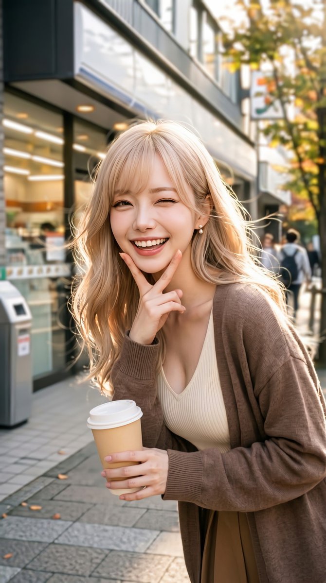 Reina_Bunny_ai's tweet photo. おはよ🩷　#金髪華金
あったかいコーヒーを片手に、ニコニコなレイナだよ☕️✨️
ちょっぴり眠たい朝も笑顔でスタートしよ🥰

今日は #金髪華金 💛
テーマは『カフェ』だよ☕️💕

お気に入りのカフェやおうちカフェ、
いろんな作品で遊びに来てね🐰🩷 https://t.co/TdZdkLpvfU