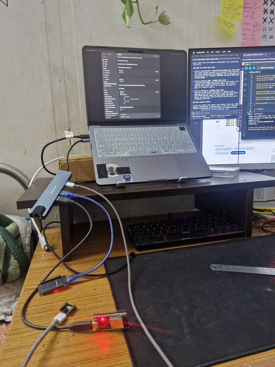 _Nipun_Pandey_'s tweet photo. Day 41 📚

• ESP32: Tinkered with an old project and tested the hardware
• DBMS: Studied database concepts and attended lectures
• System Commands: Practiced command-line editors
• College: Attended lectures and kept up with coursework
#StudyLog #DBMS #Linux #LearningInPublic https://t.co/1ajtmqBCiT