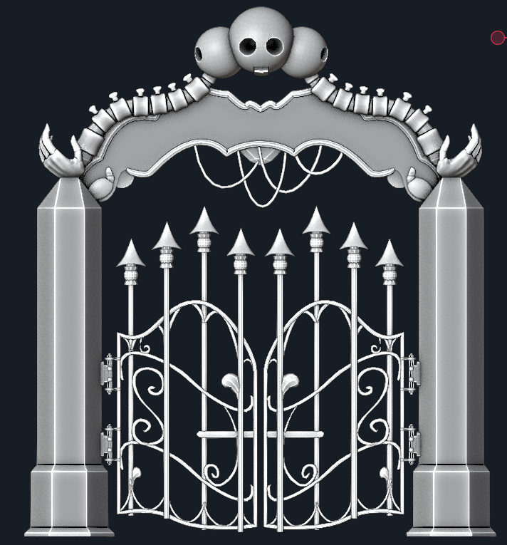 MrDelirious7's tweet photo. wip dead mans gulch gate recreation (repost for a higher res image) #showdownbandit #blender https://t.co/v3UujS3D7l