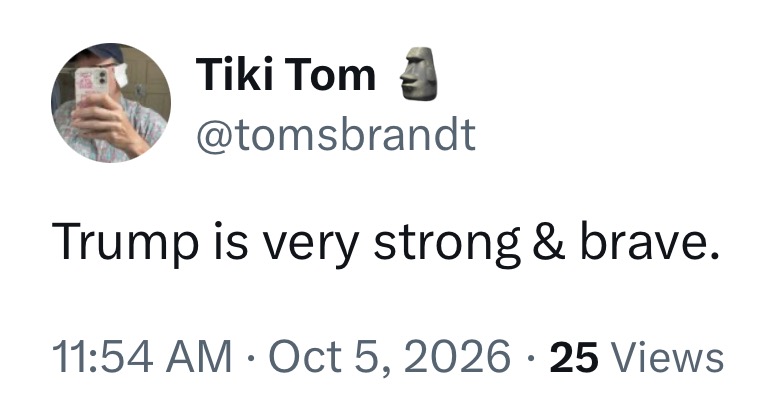 ScarletViolet90's tweet photo. So what “Trump” is this guy talking about?

Certainly not Donald, I hope. https://t.co/H18N3uGVWs