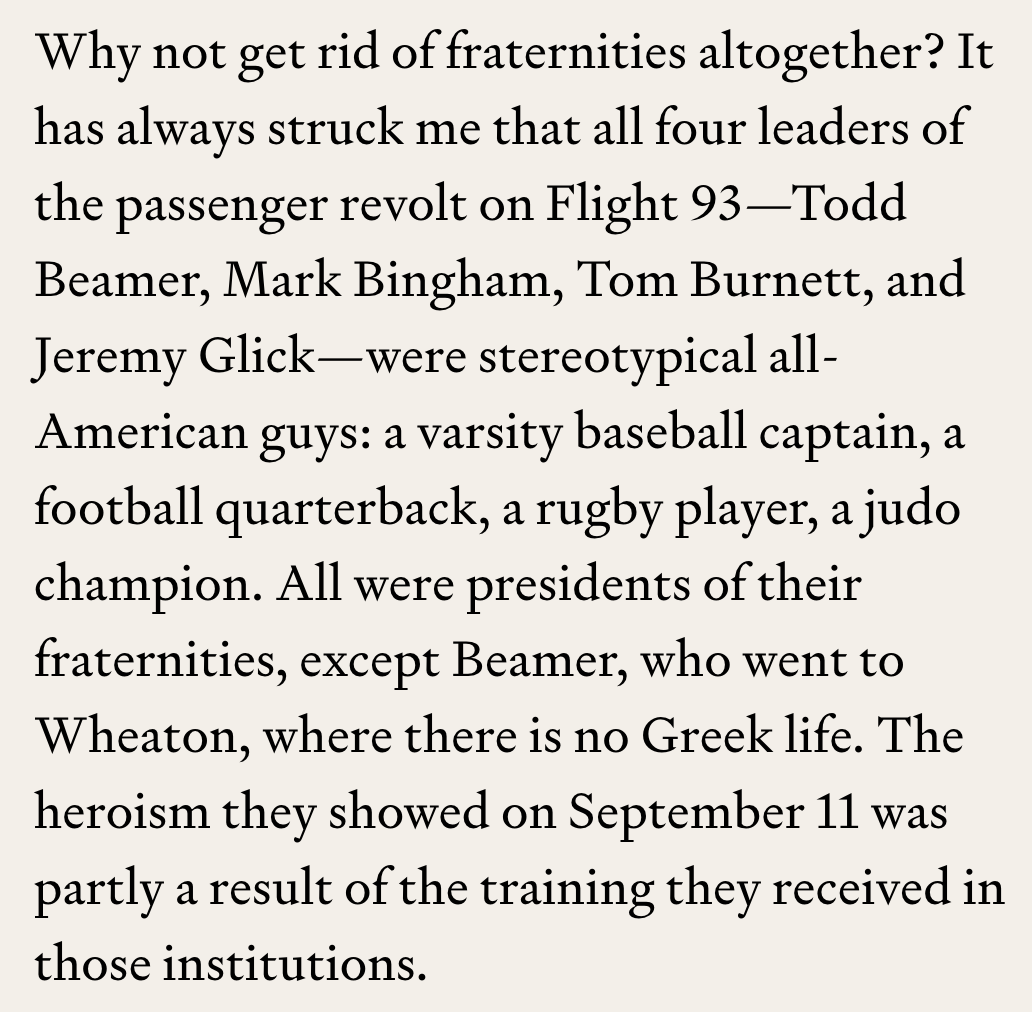 matthewschmitz's tweet photo. Three of the four leaders of the passenger revolt on Flight 93 had been presidents of their fraternities
https://t.co/1cZ3Tf8IS9 https://t.co/ehqguaiVk5