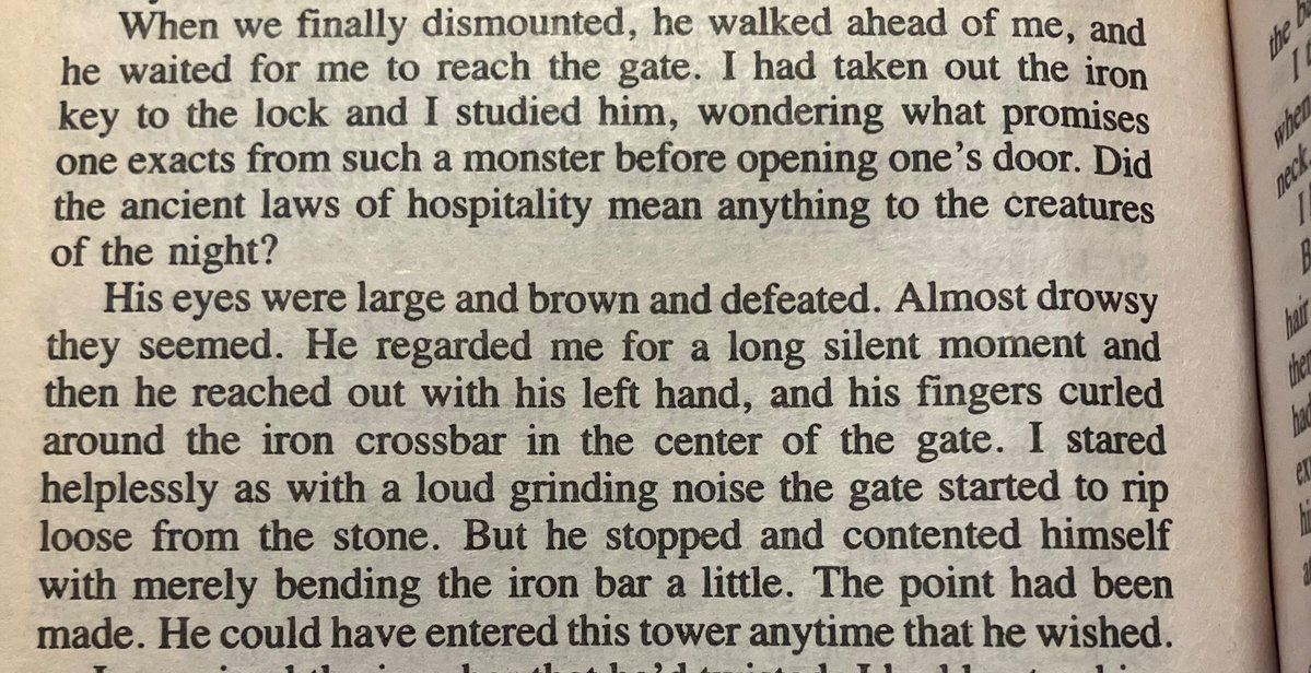 RK3434's tweet photo. This was the scene I was searching for, when Lestat puts Armand behind bars and Armand bends them to show he could escape any time. https://t.co/TdSHSM9AXD