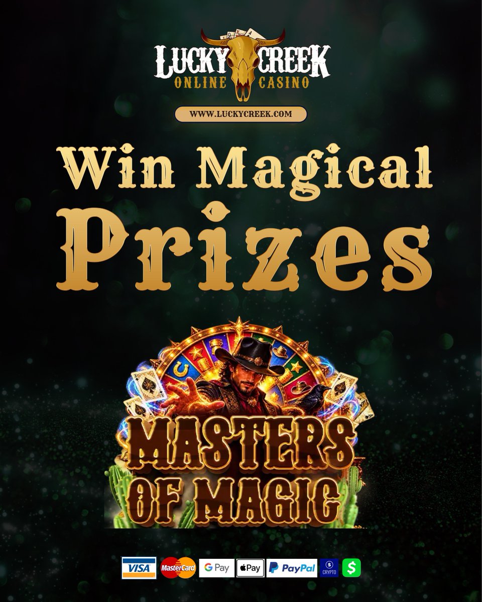 luckycreekslots's tweet photo. Unleash the spellbinding fun and unlock magical rewards with Masters of Magic! 🎩✨Are you ready to test your luck and see what surprises await?
👉 Link in bio
#MastersOfMagic #GamingCommunity #OnlineGaming #MagicVibes #GamersUnite #WeeklyRewards https://t.co/dyJbaQG5pY