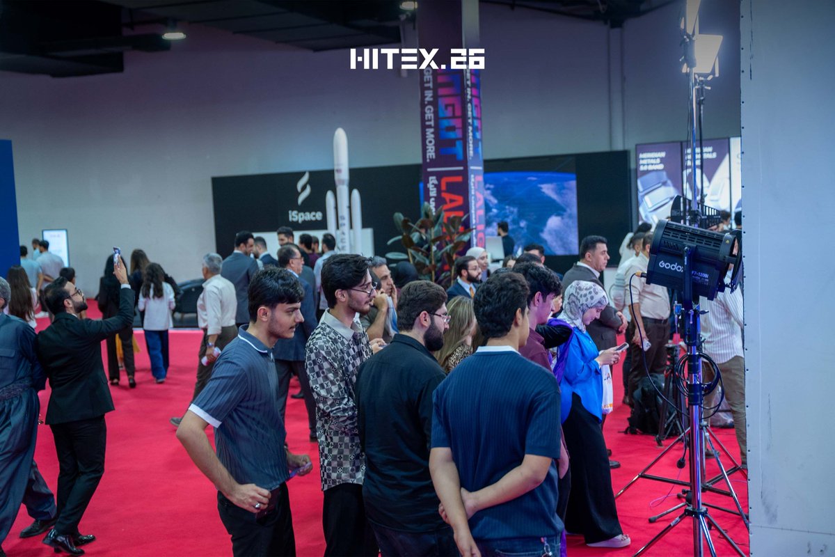 HitexTech's tweet photo. بە وێنە، ڕۆژی سێیەمی هایتێکس 2026.

بالصور، اليوم الثالث من معرض هايتكس 2026.

Day three of HITEX 2026 in pictures.

#HITEX26 https://t.co/z1sxQ1XE11