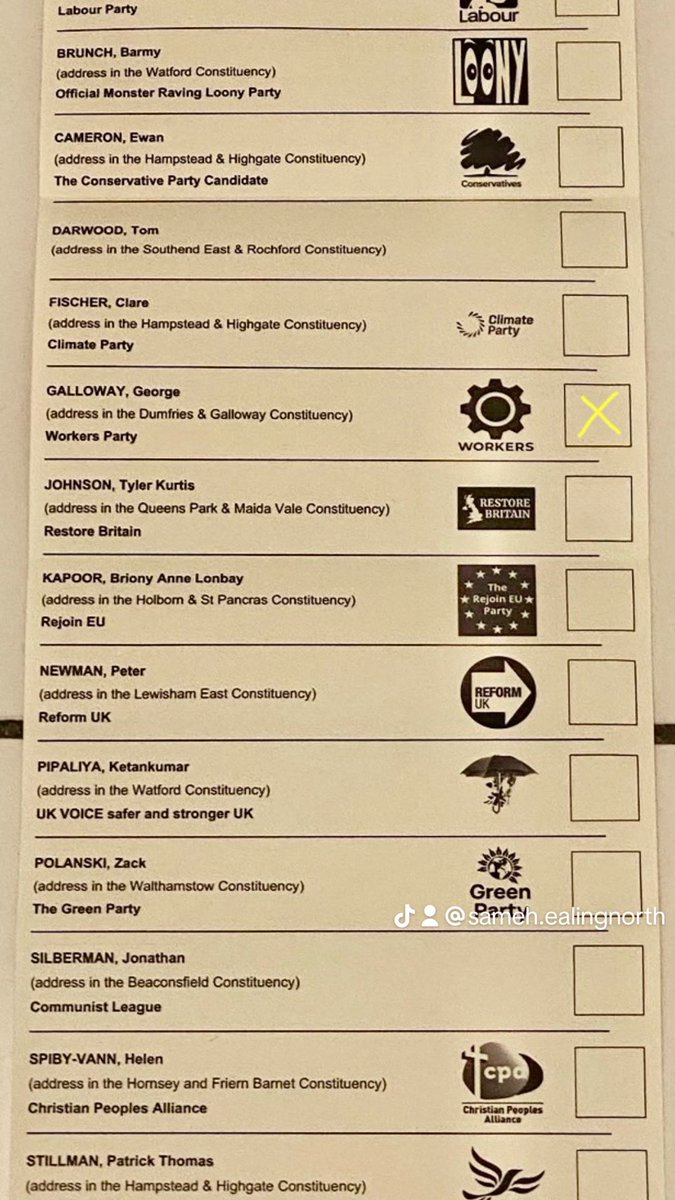 WPB_IslingtonN's tweet photo. @ZackPolanski Vote @georgegalloway  for #HolbornAndStPancras https://t.co/olFCQGnPsO