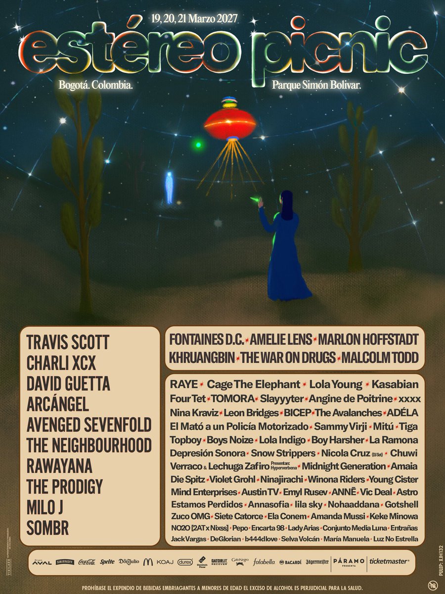 adelasbase's tweet photo. 🚨 ADÉLA has been officially announced as part of the Estéreo Picnic 2027 lineup in Colombia. She will be bringing her show to Colombia. 🇨🇴 https://t.co/oxfnFSIlVk