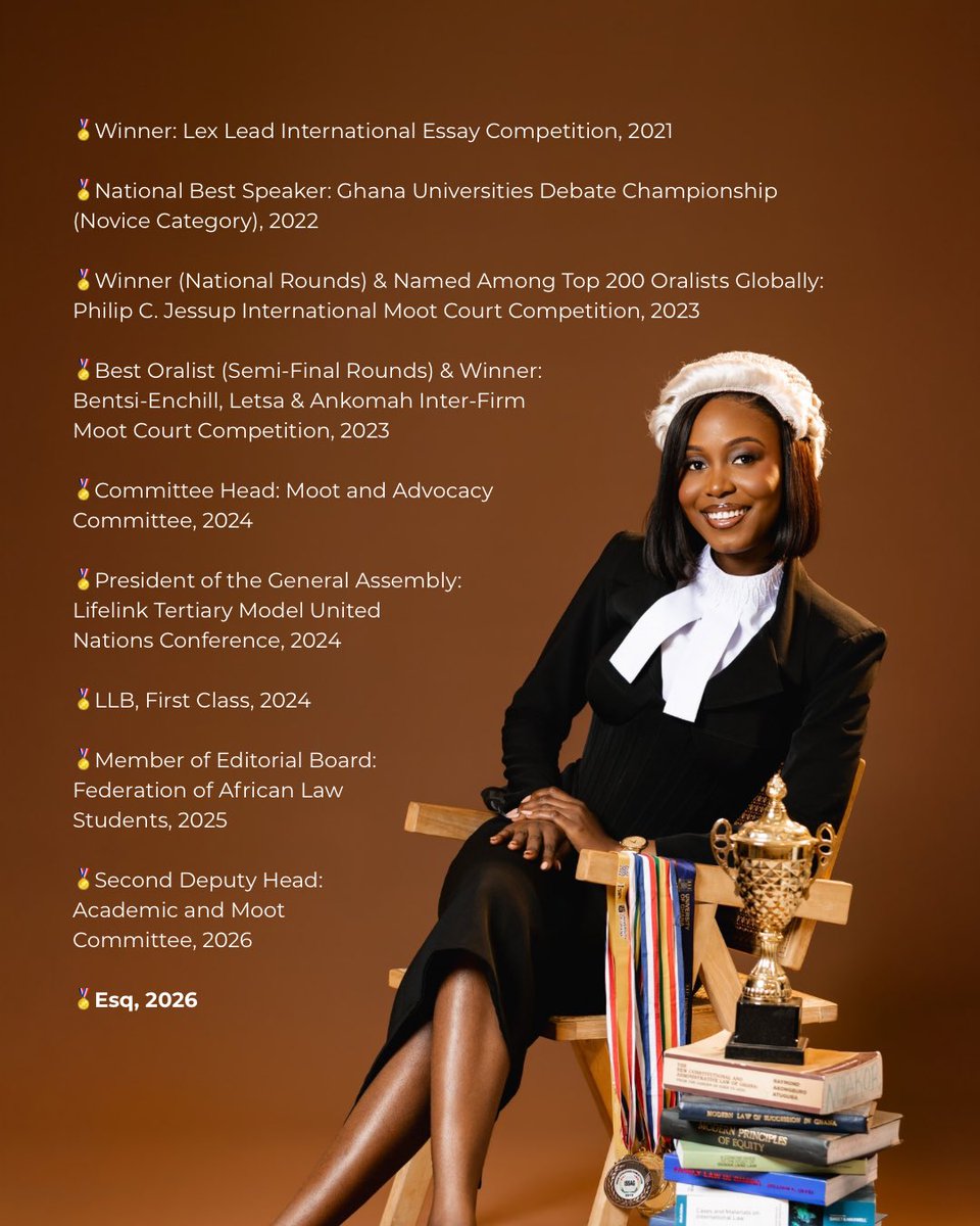 emenyonutakor's tweet photo. 6 years of legal education, 6 years of God’s goodness!

I am The Emenyo Afi Nutakor, Esq.
I am a product of God’s grace. https://t.co/aMADuvb9r7