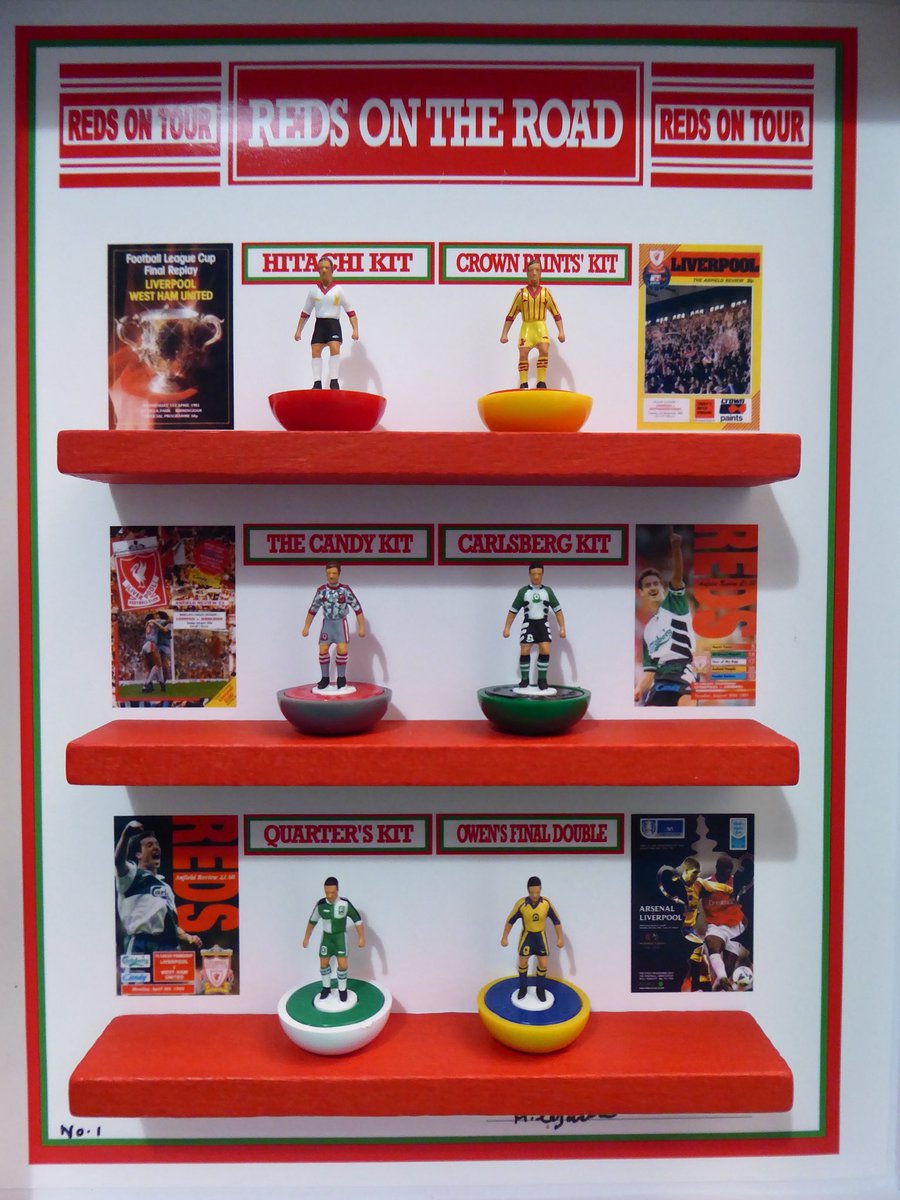 helcol123subbu1's tweet photo. While you were on the road with the Reds, which was your favourite kit? Six classics celebrated here.

DM @helcol123subbu1 if interested in a Liverpool FC frame.

#ynwa #lfc #liverpoolfc #liverpool #koppites #thereds #reds #truffert #iraola #isak #wirtz # https://t.co/bAdptz95xR