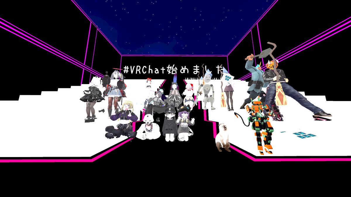 do8c5's tweet photo. パブリックで全員集めて写真撮ってきた
#VRChat始めました
#VRchat https://t.co/x04u9SRM8t