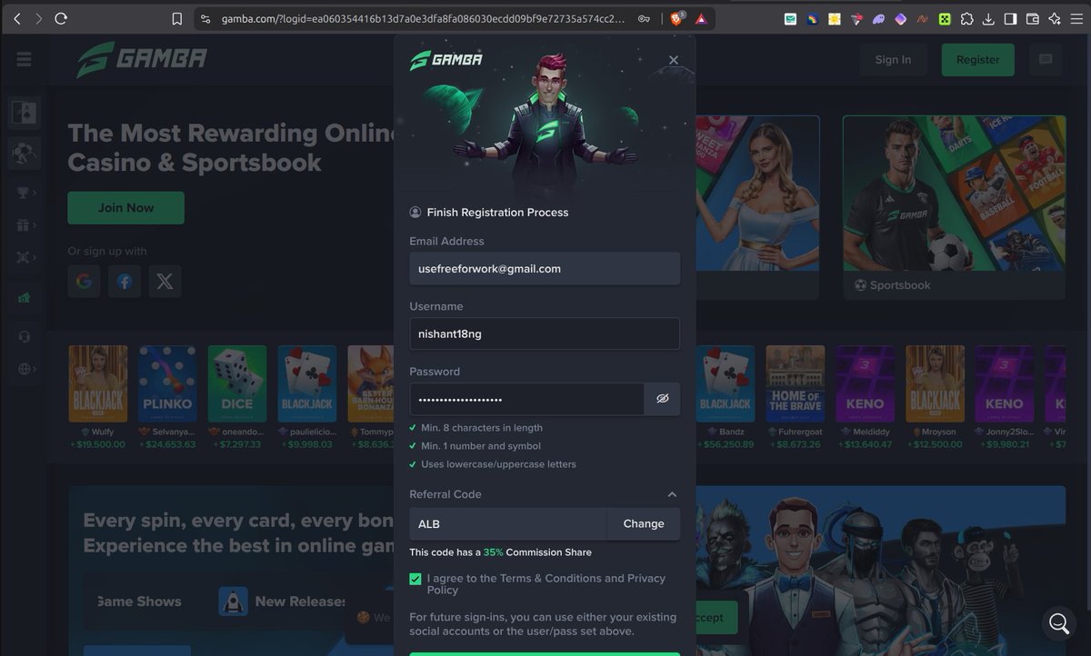 NishantOnChain's tweet photo. @emoneyalb @grok I already play on stake, shuffle, gamdom, bc game

But, this is my 1st even acc. on gamba under your code 
Hope, my 1st even deposit is on you.

Username: nishant18ng
@emoneyalb ❤️❤️❤️ https://t.co/t7Uj1rvOn7