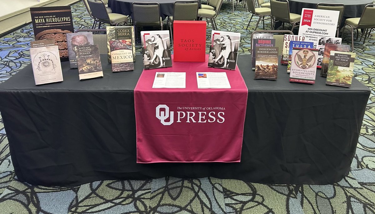 OUPress's tweet photo. This week we're at the American Society for Ethnohistory conference! Stop by our booth and say 'hi!'. If you can't attend in person, you can still shop our select titles using the online booth link. Save 40% with promo code 18ASE26 at checkout! https://t.co/Q9Uz0z2lzr https://t.co/p7rzuept0N