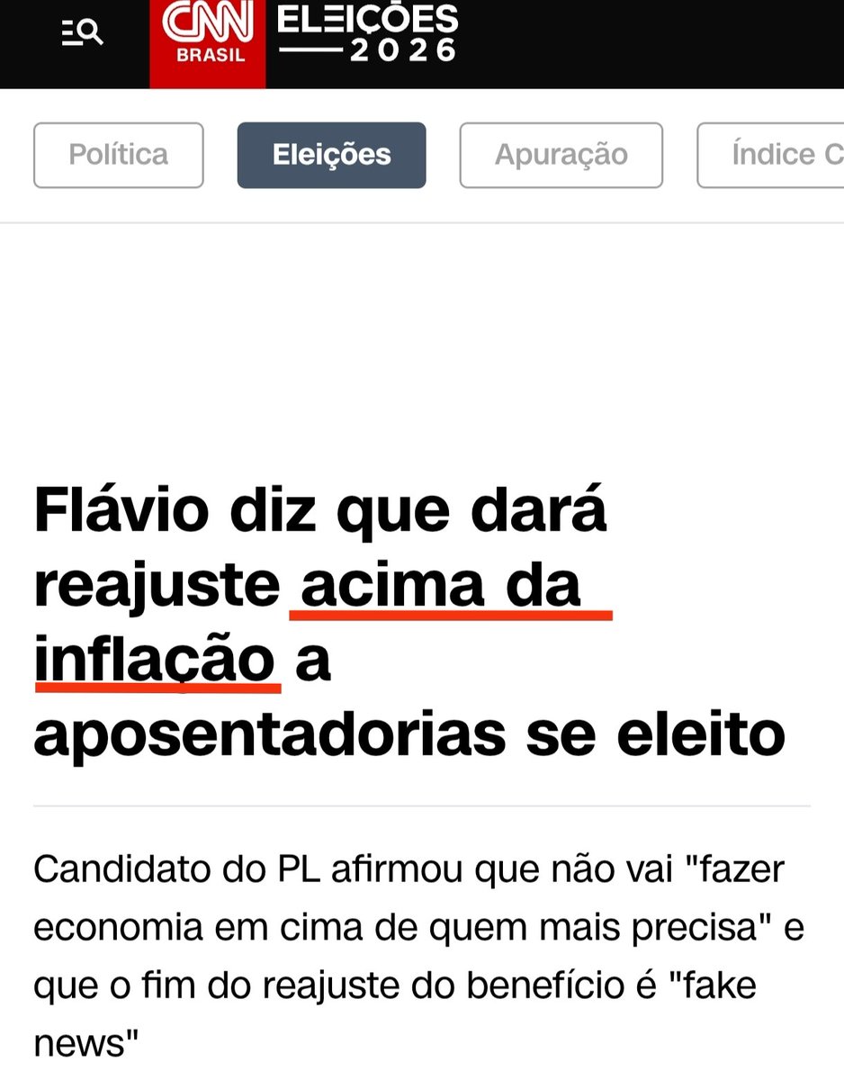 SidnelsonEu's tweet photo. Flávio Bolsonaro afirmou que dará um reajuste para as aposentadorias ACIMA DA INFLAÇÃO, se for eleito.

FLÁVIO ESTÁ AO LADO DOS APOSENTADOS.

ESPALHEM! https://t.co/JxfBWVanK7