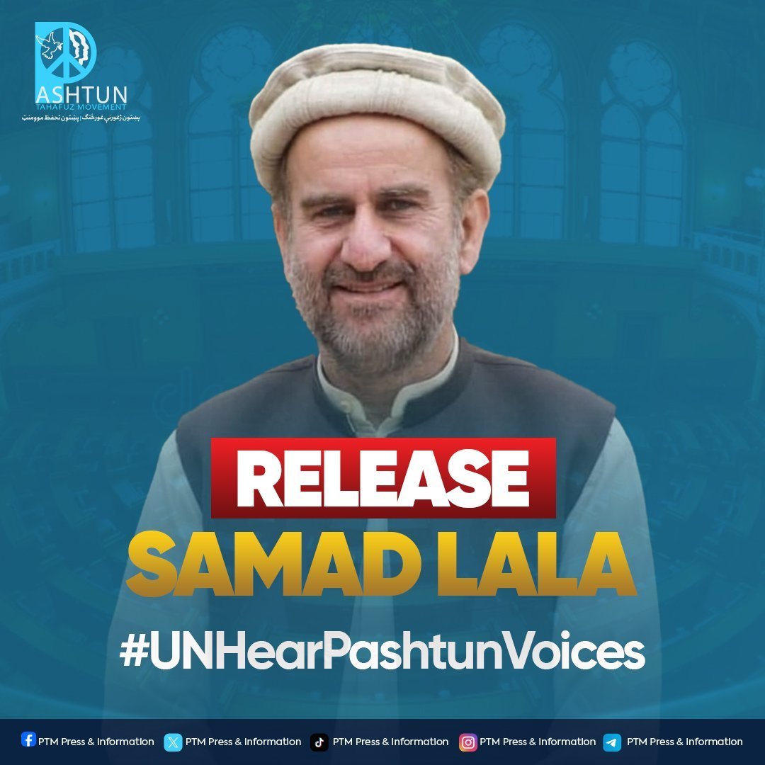 PtmPeshawar's tweet photo. For decades, the Pashtun people have been facing oppression, enforced disappearances, and violence over their peaceful demands for basic rights. We demand that UN Secretary-General António Guterres raise the voice of the Pashtuns before the Pakistani auth...
#UNHearPashtunVoices https://t.co/tPxAAOigne