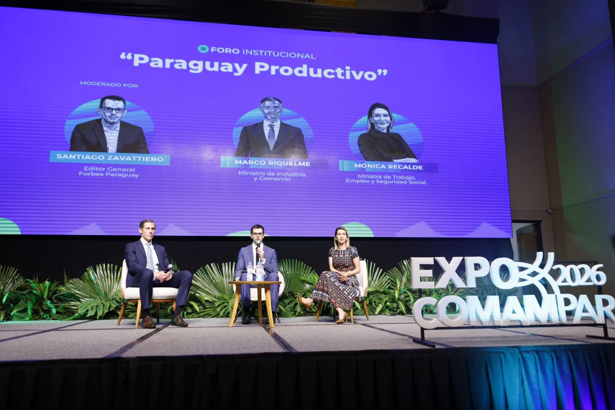 MTESS_PY's tweet photo. #ParaguayProductivo| Formalización, capacitación y simplificación para impulsar el empleo en el sector comercial

Durante el foro “Paraguay Productivo”, desarrollado en el marco de la Expo Comampar 2026, la ministra de Trabajo, @monicarecalded, juntamente con el ministro de Industria, @mriquelme1, abordó el papel del sector comercial en la generación de empleo y destacó los avances registrados en materia de formalización laboral.

La ministra señaló que más de 25.000 nuevas empresas del sector comercial se incorporaron formalmente desde 2023, reflejando el crecimiento de una actividad que también tiene un papel relevante en la incorporación de trabajadores al sistema de seguridad social, especialmente de jóvenes.

“Desde el Ministerio de Trabajo, buscamos apoyar y fortalecer la formalización del sector comercial. Actualmente, este sector encabeza los avances en materia de formalización del empleo, pero queremos redoblar los esfuerzos y trabajar conjuntamente con todos sus actores”, expresó Recalde.

En este contexto, destacó la necesidad de simplificar los procesos administrativos y fortalecer la coordinación entre las instituciones, de manera a facilitar el crecimiento de las empresas y la generación de empleo. “Las unidades productivas son espacios de desarrollo, progreso y generación de empleo”, sostuvo.

La ministra también resaltó la importancia de fortalecer el capital humano mediante capacitación, educación laboral y mejores herramientas para la gestión de los trabajadores. Una mayor formación contribuye a reducir la rotación, mejorar los ambientes laborales y acompañar el crecimiento sostenible de las empresas.