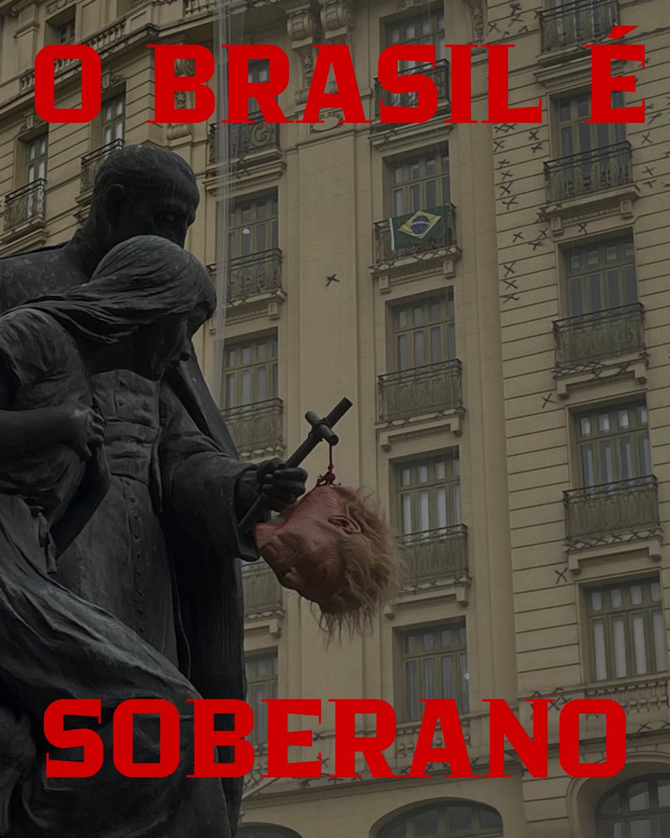 TribunaRN's tweet photo. Pela nossa soberania, contra o fascismo estadunidense. 

O BRASIL É SOBERANO! 🇧🇷⭐️ https://t.co/oALM7gJyHr