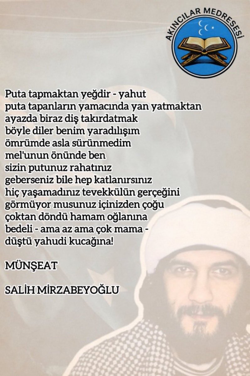 Akinci_Medrese's tweet photo. Makam ve para için namusunu (dinini) satan bütün şerefsizlere: https://t.co/QjbeqlGaht