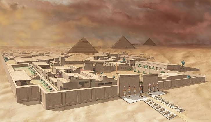 Kalydosos77's tweet photo. He built a massive fortress or wall named “Nefer”! 

Egyptian Engineers/Architects designed Memphis to control trade networks and erect regional defense from future marauding tribes https://t.co/xqPSiDgVs3