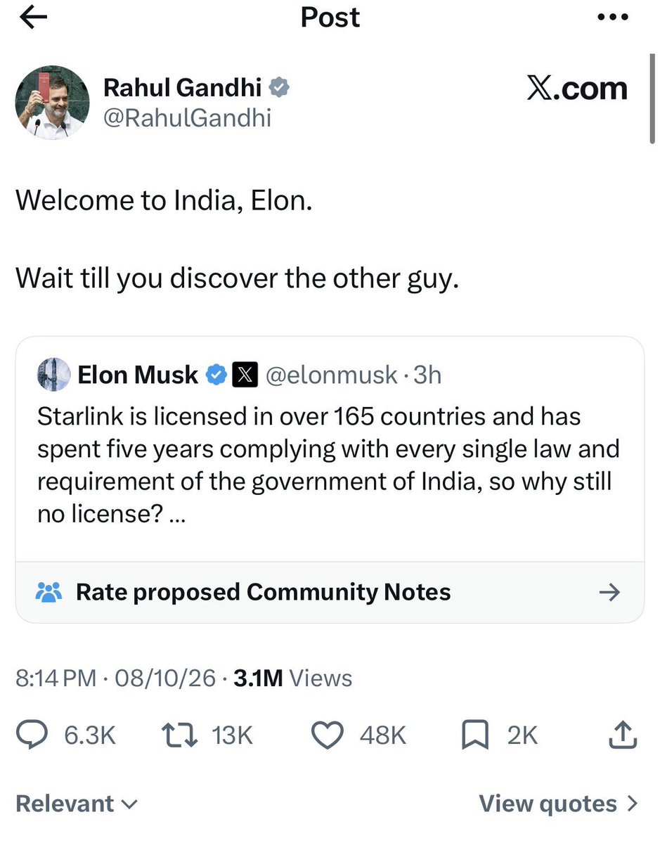 sh67416241's tweet photo. "विदेशी महिला से पैदा हुआ बच्चा कभी राष्ट्र के प्रति वफादार नहीं हो सकता" : चाणक्य
#BringBackAriha #KeepDelhiMoving #Starlink #Ambani #Gujarati #NanaPatekar https://t.co/SXGKTiDVAN