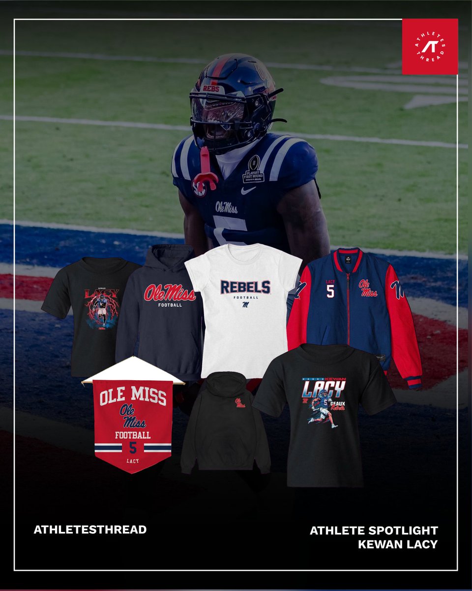 OleMissThreads's tweet photo. What a season from Kewan Lacy! 🔥

Kewan Lacy is a junior running back from Dallas, TX. He has 191 rushing yards and 4 rushing touchdowns this season for the Rebels!

Hotty Toddy! Support Kewan and Ole Miss with every purchase! https://t.co/dtPPSBGXKO

📸 olemissfb @Kewanlacy https://t.co/A5sWad2bhI