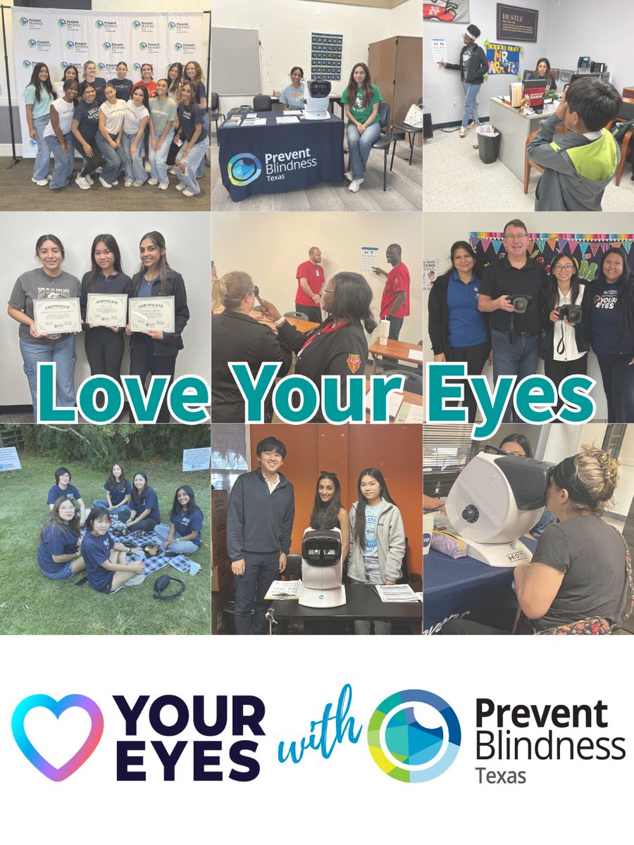 PBTEXAS's tweet photo. 👀💙 Today is #WorldSightDay! Every story counts. Every pair of eyes matters. At Prevent Blindness Texas we work every day to prevent blindness &amp; preserve sight. Today we celebrate the gift of sight &amp; the volunteers, partners &amp; supporters who make our work possible. #LoveYourEyes https://t.co/C3mFGZb6dI