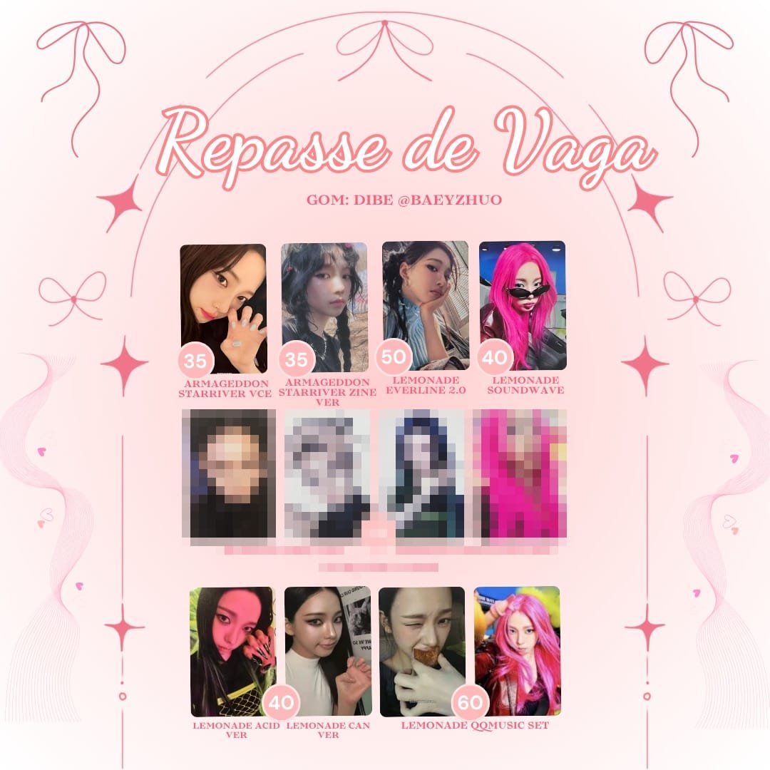 lalisarchiv's tweet photo. *౨ৎ REPASSES DE VAGA KARINA* 

- valores nas imagens pra mim + freteS para o gom! 
- preferência pra pagamento imediato 
- posso fazer desconto se levar +1 
- o gom (@/baeyzhuo e @/rubycaptor) só tem fbs positivos! 

🏷️aespa karina vendo venda repasse lemonade photocard https://t.co/yHN6NLtxt0